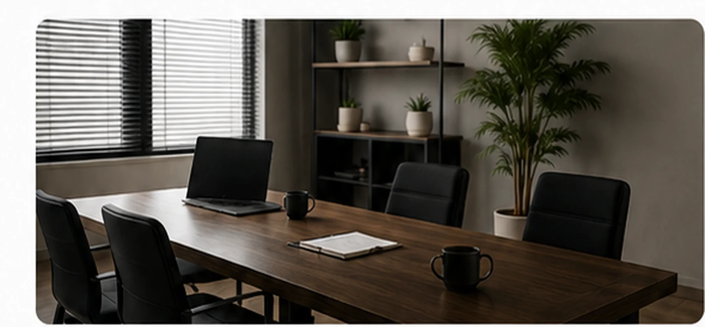 Professional private office meeting space
